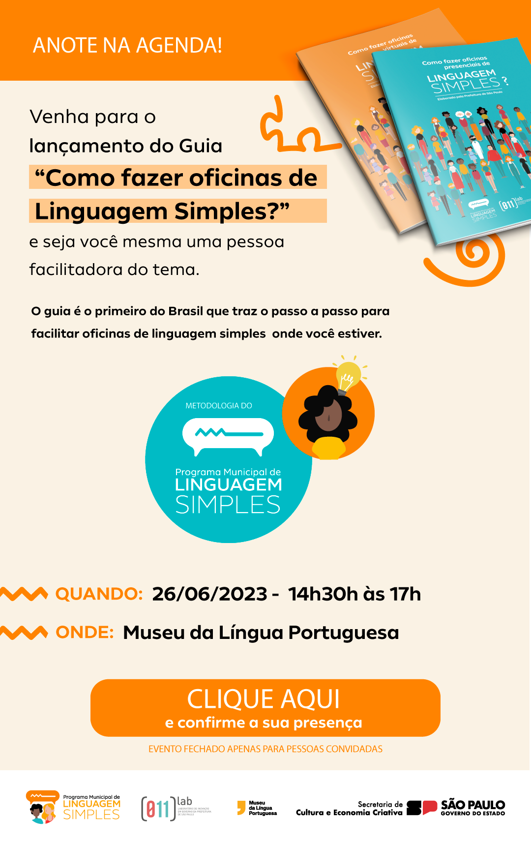 Flyer de divulgação do evento 