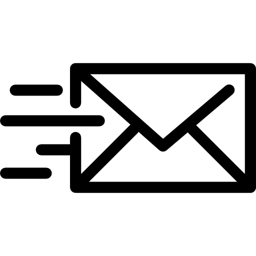 Ícone de email sendo enviado